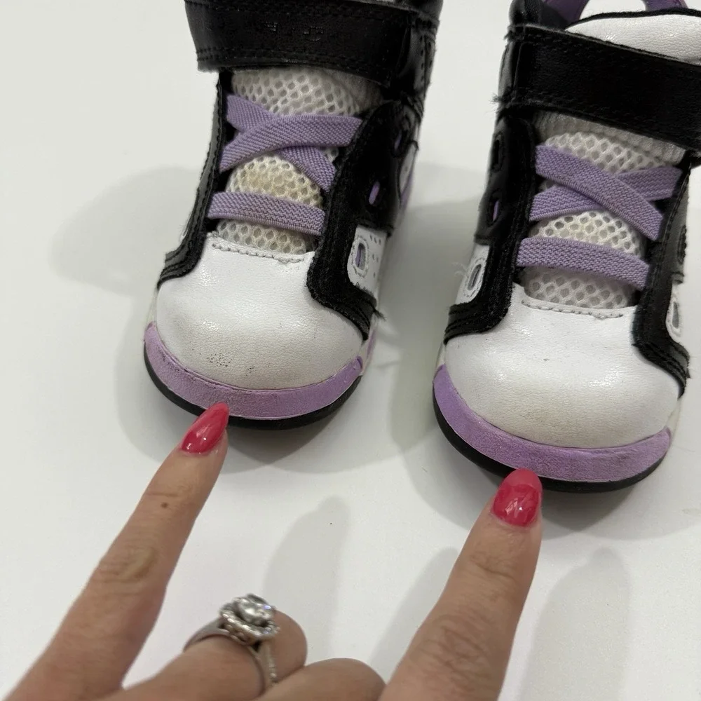 Nike Air Jordan TD Shoes Sneakers DM1158-015 Purple White Black Toddlers Size 6C